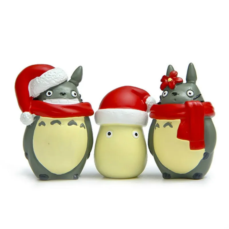 

Hot Sale Lovers Christmas My Neighbor Totoro Action Figure Hayao Miyazaki Mini Figures for Kids Gift Collection Decoration
