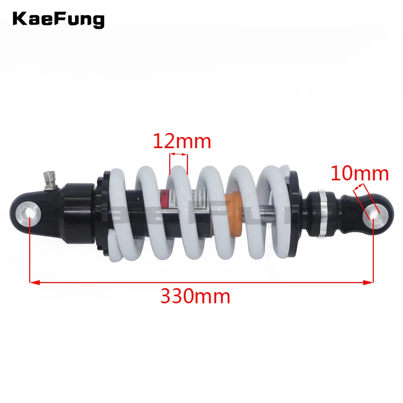 1000LBS Регулируемый демпфирования 330 мм задний амортизатор ударов амортизатор/подвеска для 110/125/140/150/160cc KLX110 CRF50/70 кроссовые мотоциклы