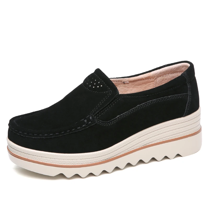 AARDIMI/Женская обувь на толстой подошве; обувь на платформе из коровьей кожи; женские кроссовки, увеличивающие рост; повседневная обувь на плоской платформе