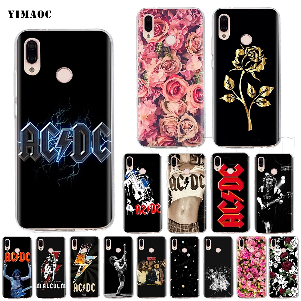 

YIMAOC ACDC Rock Case for Huawei P8 P9 P10 P20 P30 P Smart Lite Pro Mate 10 Y6 Prime 2018