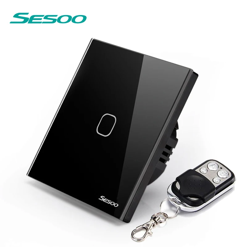  SESOO EU/UK Standard Smart Wall Switch Remote Control Switch 1 Gang 1 Way Wireless Remote Control T - 32794767838