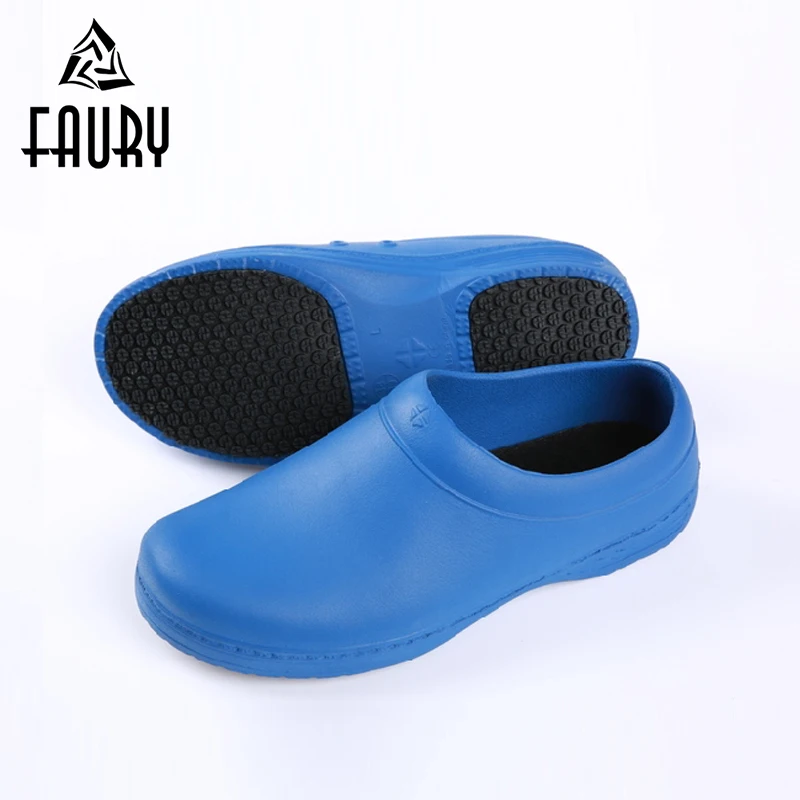 

Chef Work Shoes for Men Women Waterproof Non-Slip Flat Footwear Restaurant Hotel Kitchen Hospital Surgical Doctors Slippers Shoe