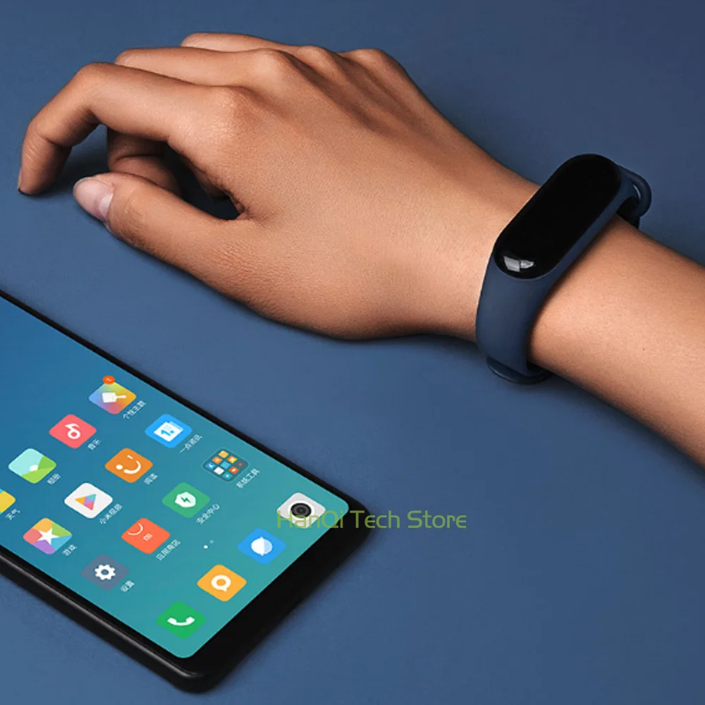 Умный фитнес браслет Xiaomi Mi Band 3 оригинальный MiBand большой сенсорный экран OLED