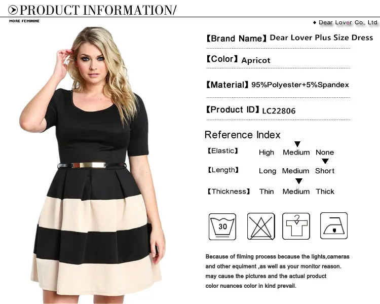 Apricot-Stripes-Detail-Belted-Plus-Size-Skater-Dress-LC22806-18-18843