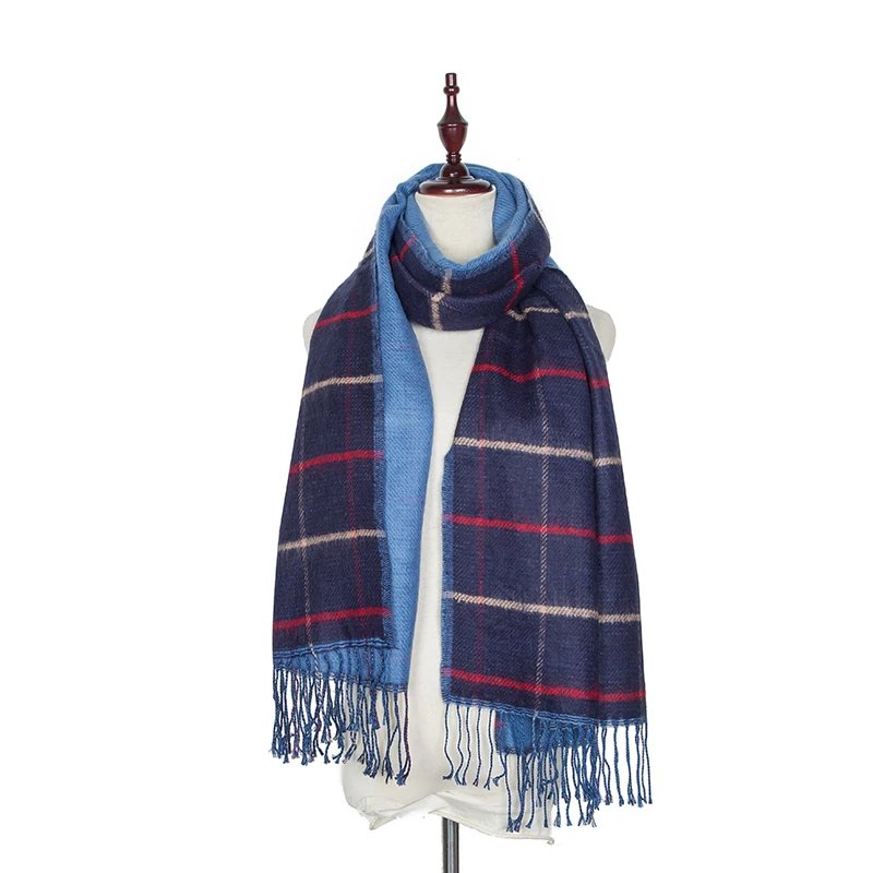 British 2016 New Bandanas Mix Color font b Tartan b font Plaid Casual Fashion Cashmere Scarf