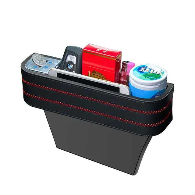 1PC Car Armrest Storage Organizer Box Universal Seat Gap Pocket Auto