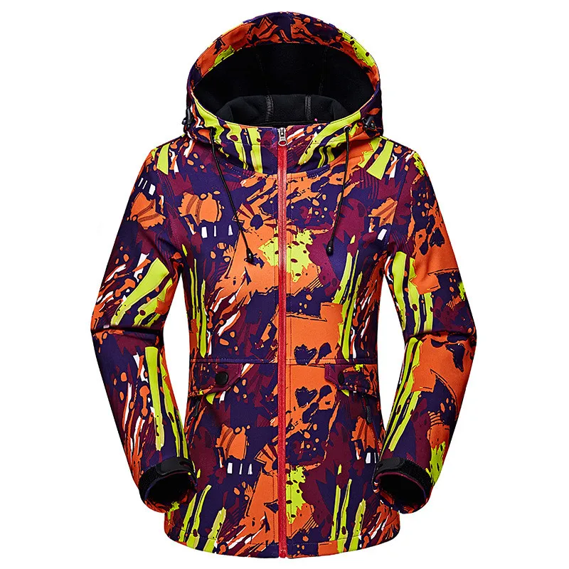 

Outdoor woman mountaineering Hooded Jackets Camouflage warm duck down spring autumn winter coat Camping travel climbing choth