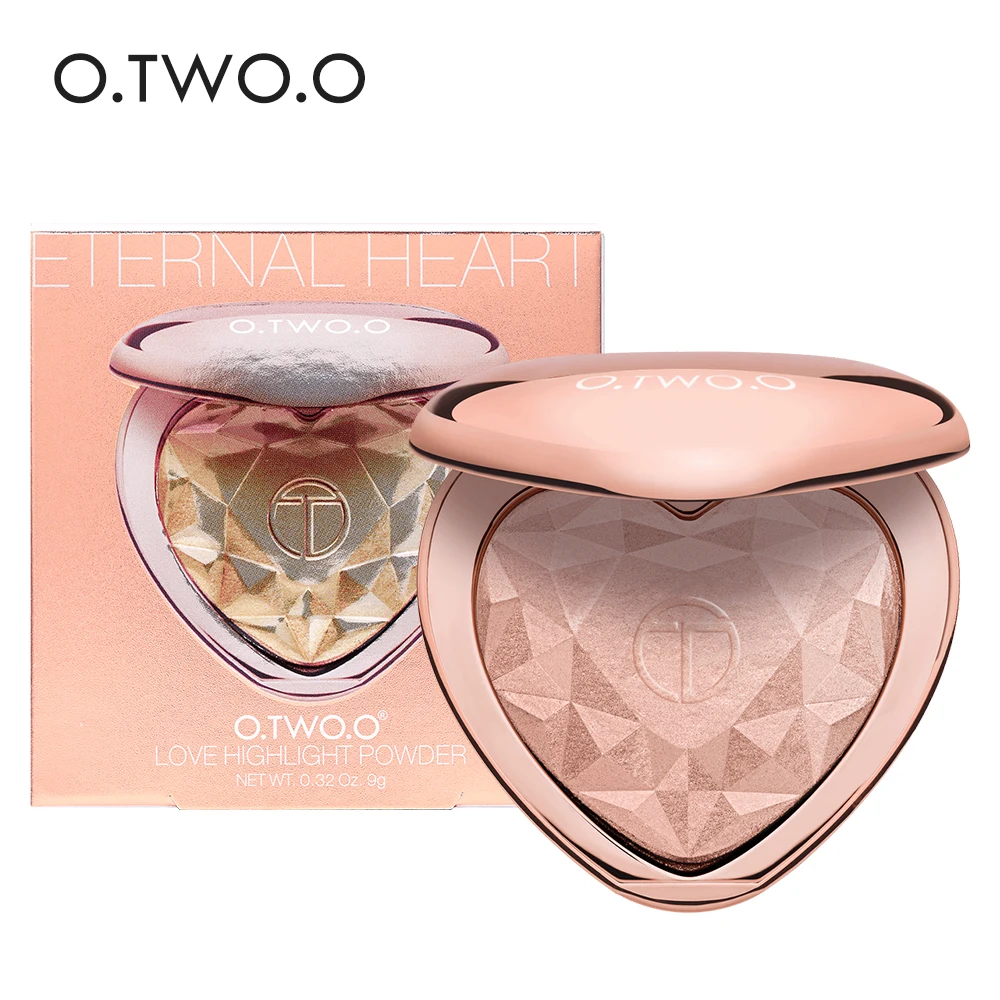 

O.TWO.O 9126 Shimmer Highlighter Powder Palette Face Contouring Makeup Highlight Face Bronzer Highlighter Brighten Skin 4 Colors