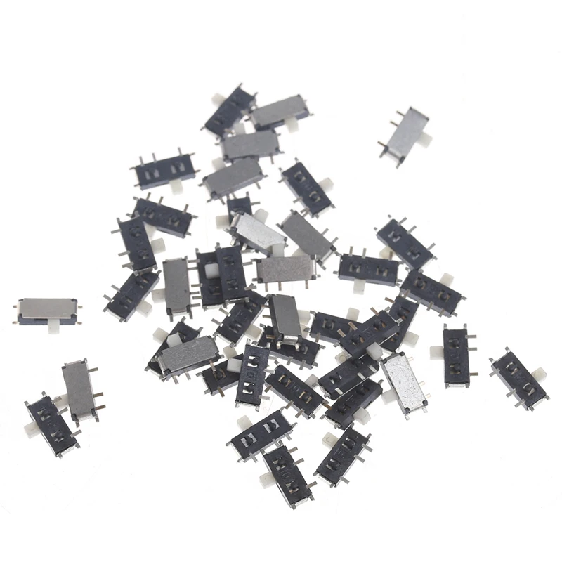 

50Pcs Mini 7-Pin On/Off 1P2T SPDT MSK-12C02 SMD Toggle Slide Switch For MP3 MP4