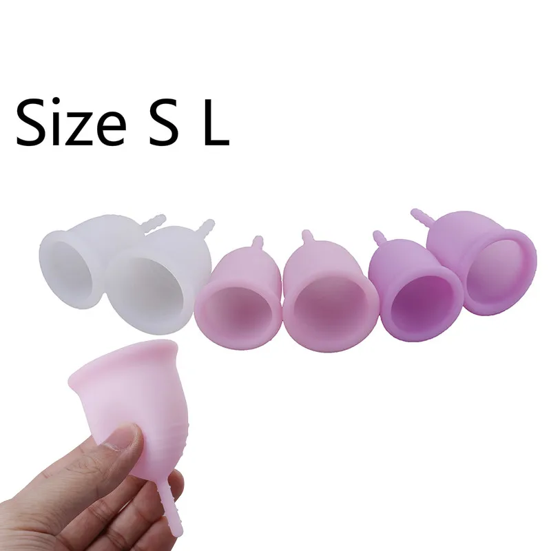 Размер S L менструальная чашка для женщин женская гигиеническая медицинская силиконовая чашка менструальная многоразовая Дамская чашка прокладки