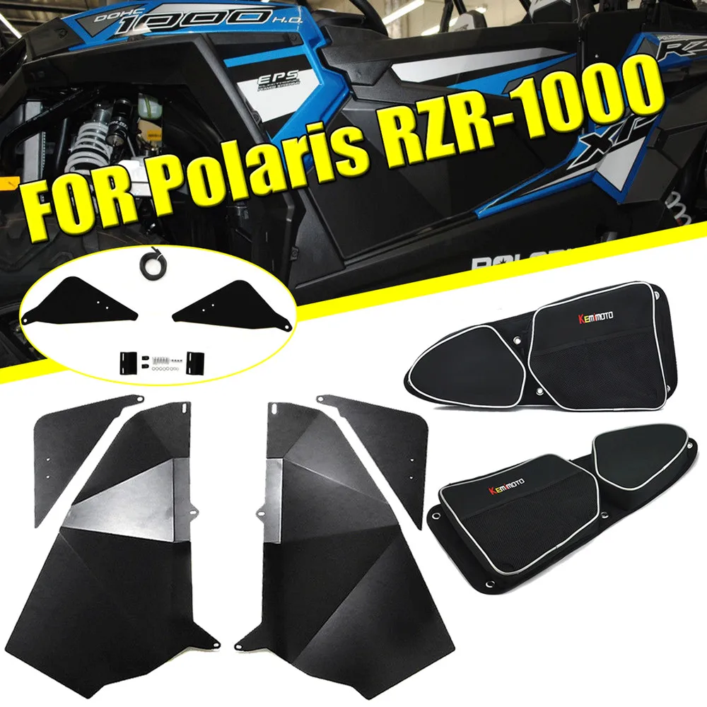 

KEMIMOTO Lower Doors Panel Inserts + Right Left Side Door Bags for Polaris RZR XP 1000 RZR S 900 2014-2018 2015 2016 2017