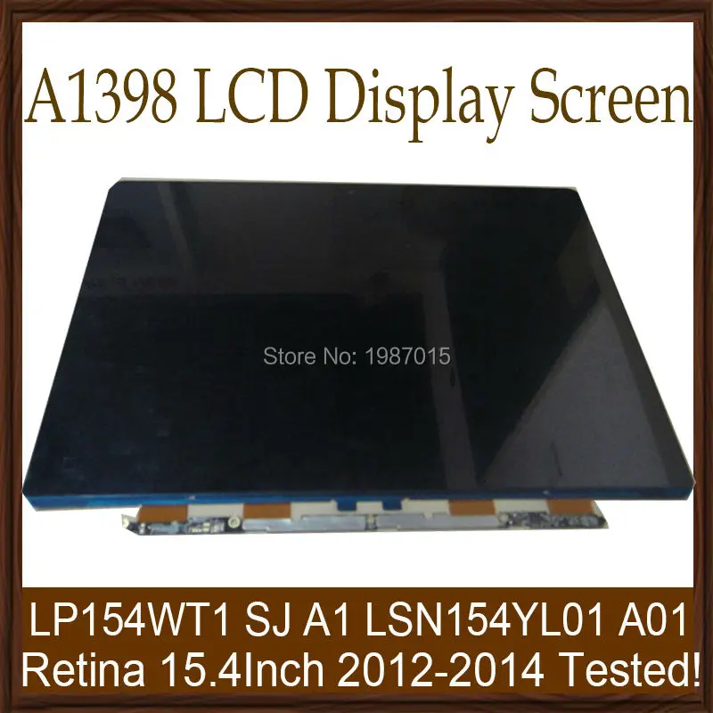 10pcs/lot 100% Tested Genuine NEW A1398 15.4 LCD Display Screen For Apple MacBooK Pro Retina 15 A1398 2012 2013 2014 Year 5pcs lot official original new a quality screen for 6s lcd display black white
