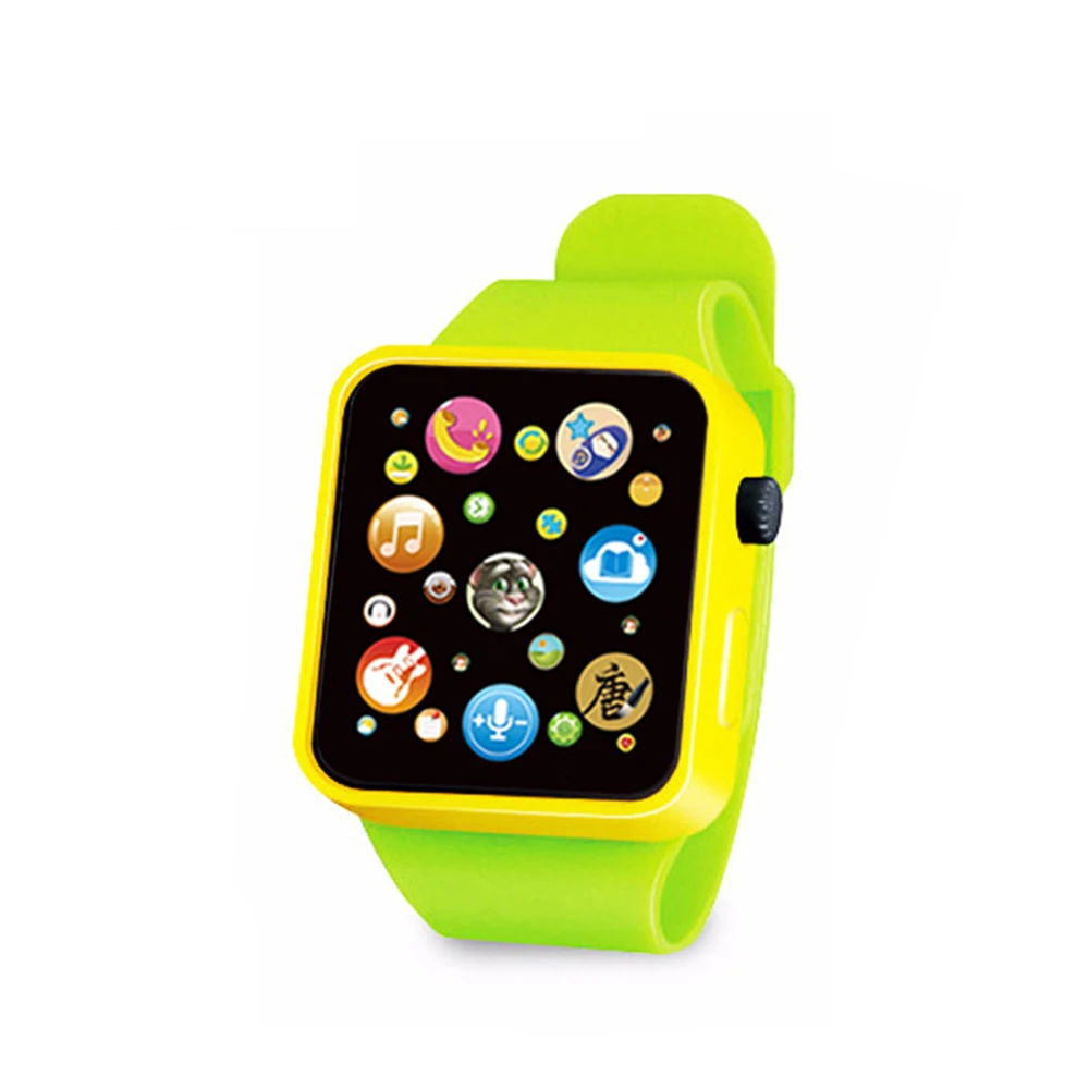 Новинка, 6 цветов, многофункциональные часы с сенсорным экраном, детские пластмассовые цифровые часы, аналоговые умные часы, обучающая игрушка - Цвет: 06