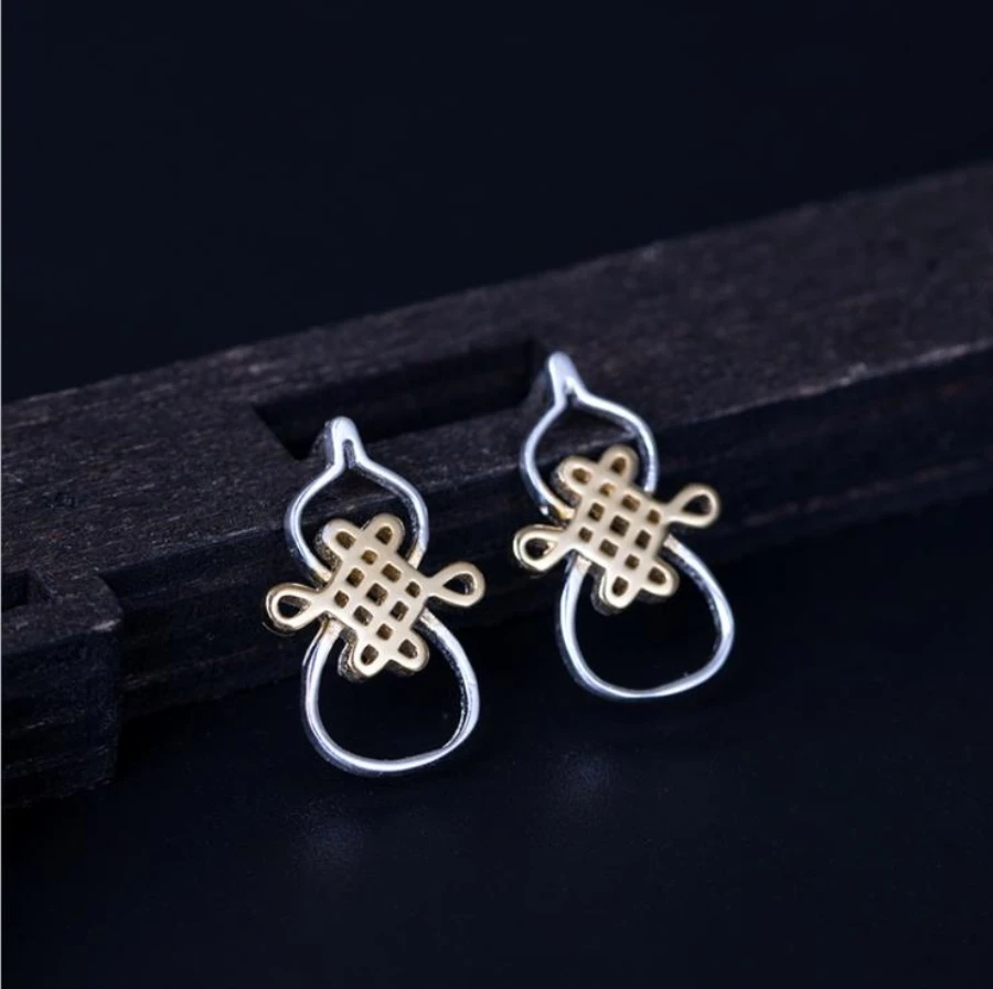 925 Sterling Silver Earring Jewelry Exquisite 3D Studs Dismatched Geometry Earrings for Women No Allergies Fit Girls Brincos | Украшения и