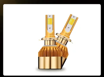 

1set*New dual color CS led headlamp 38W 4800lm H1 H3 H4 H7 H8 880 9004 9006 9012 Led headlight kit