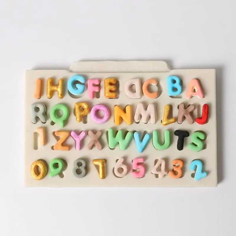 

Letters Silicone Fondant Cake Mold DIY Chocolate Baking Decor Moulds Tools Cake Decorating Tools Chocolate Gumpaste Mold