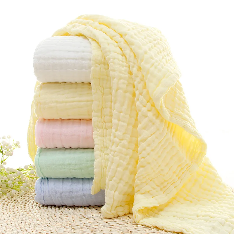 Детские Банные полотенца хлопок 95*95 см с пышной 6-слойной юбкой для новорожденных детские полотенца мочалки салфетки для бани халаты ультра мягкие пеленки для новорожденных Обёрточная бумага Одеяло