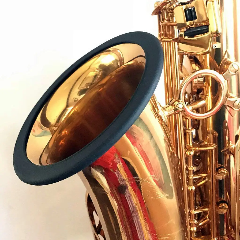 FSTE-Alto Sax силиконовый колокольчик протектор труба/кольцо саксофона немой для