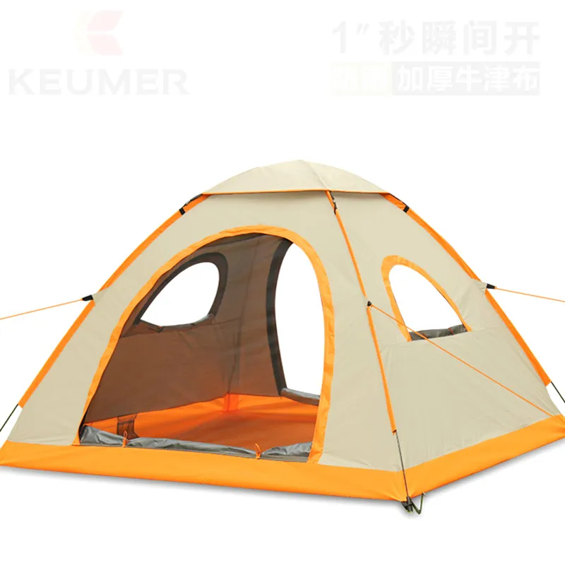 

2018 New Portable Thickening Oxford cloth full automatic outdoor 3-4 people double speed open family camping tent special offer