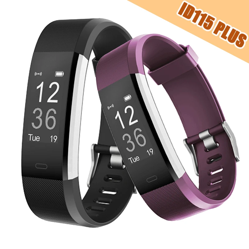 

RUIJIE ID115 HR Plus Smart Bracelet Fitness Tracker Pedometer Heart Rate Monitor Smart Band Wristband for IOS Android