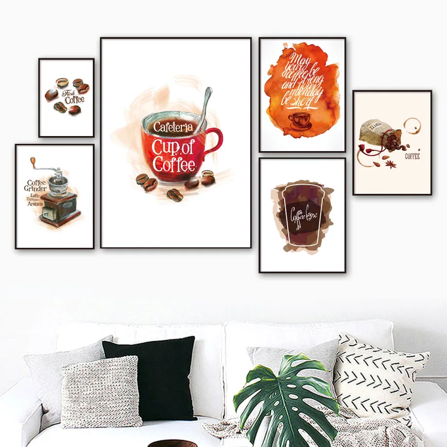 Watercolor-Coffee-Cup-Wall-Art-Canvas-Painting-Nordic-Posters-And-Prints-Retro-Poster-Wall-Pictures-For