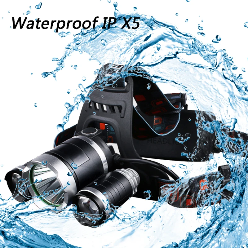 Litwod Z20 9000 Lumen Chips XM-L T6 2R5 LED Head Lamp Flashlight Lanterna 4 Switch Model Led Headlamp Choose For Riding