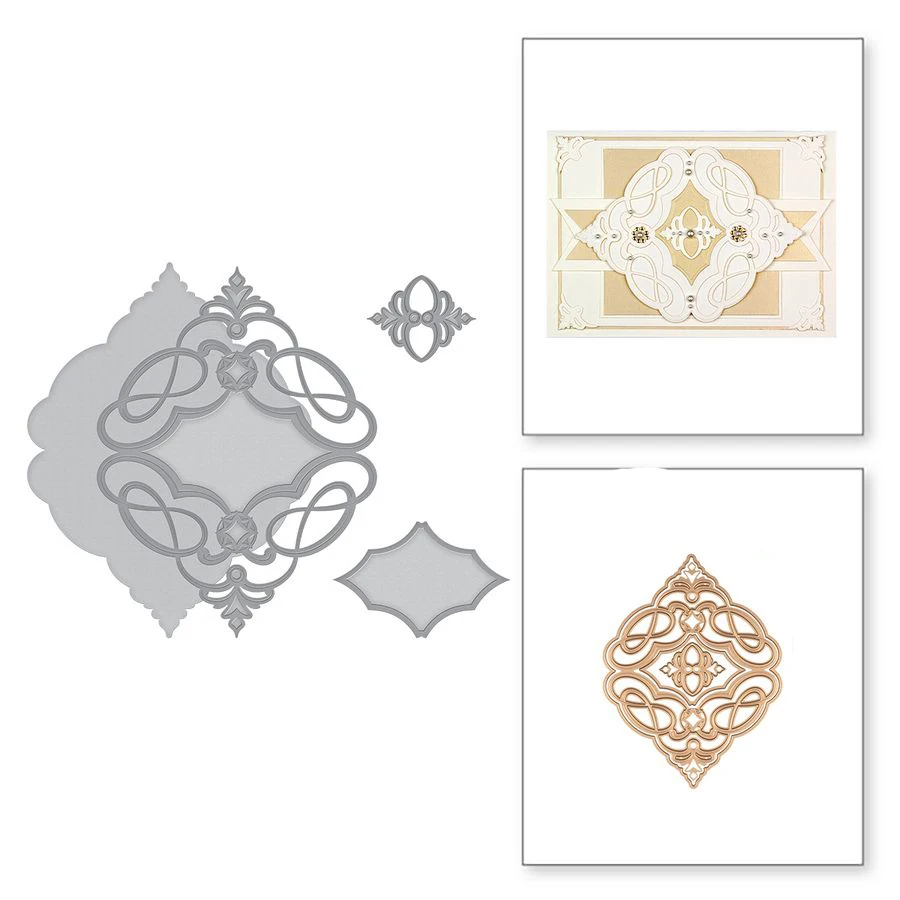 

Diamond Frame Metal Cutting Dies Stencil for DIY Scrapbooking Embossing Photo Album Decoration Paper Cards Handcraft Die Cut