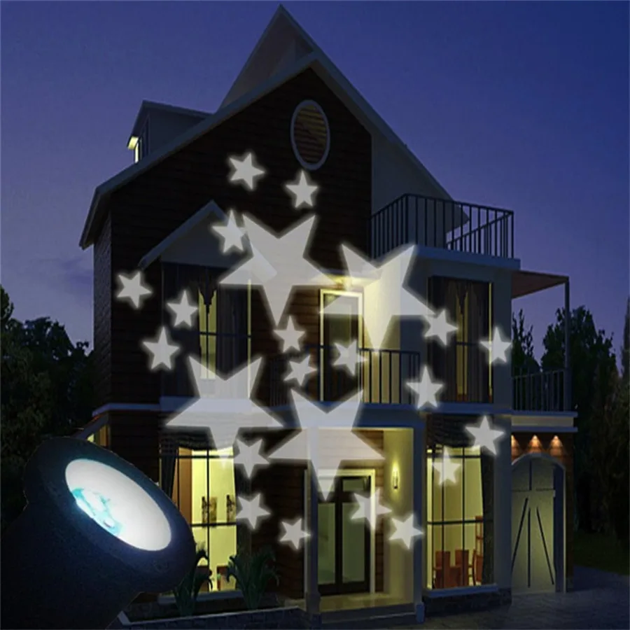 

Thrisdar Waterproof Moving Star Projector Light Outdoor Garden Projector Lawn Lamp Christmas Wedding Party Disco Stage Light