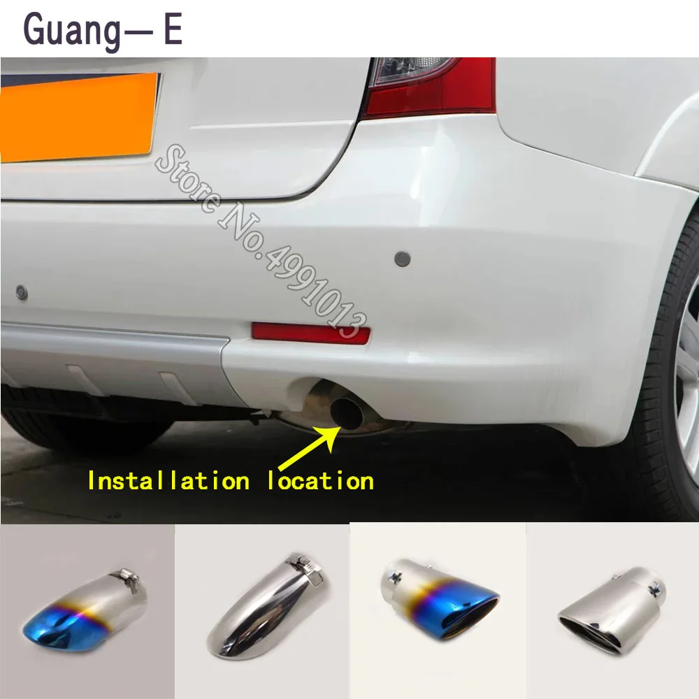 

For Mitsubishi Grandis 2004-2010 car sticker cover muffler exterior back end pipe dedicate exhaust tip tail outlet ornament 1pcs