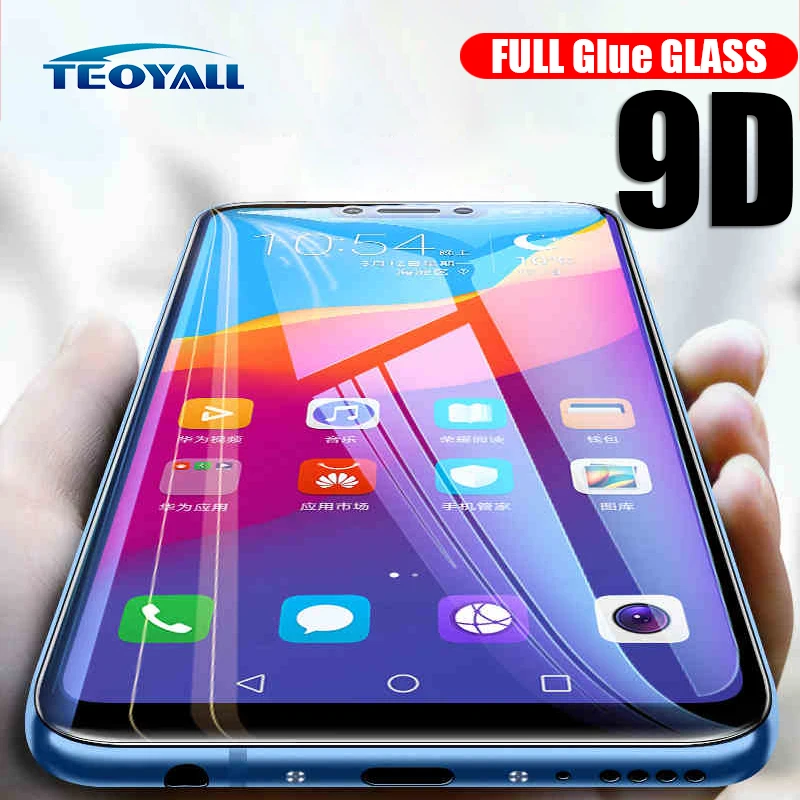 TeoYall 9D Full Glass for Huawei P20 Lite Pro P10 Plus Screen Protector Tempered on P Smart 2019 Film 9H Hard | Мобильные телефоны