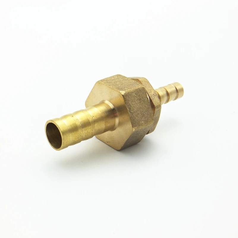Two Way Reducing Straight Hose Barb Brass Barbed Pipe Fitting Union