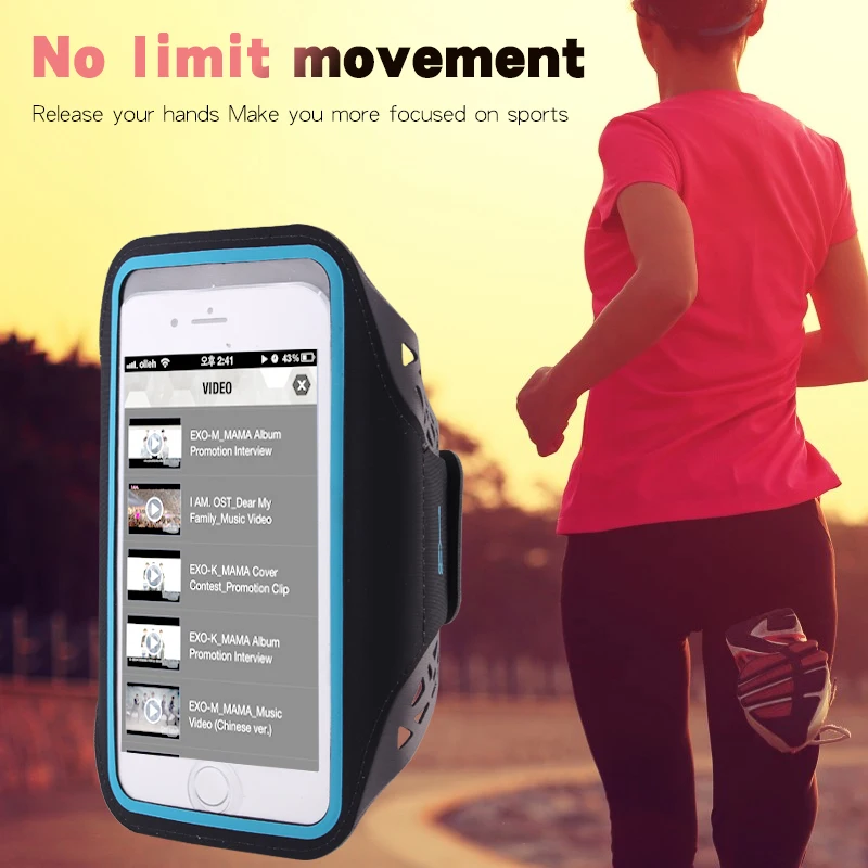 3 Colors Ultrathin For IPhone 7 Waterproof Sport Case Mobile Case cellphone Accessories Running Bags Phone Holder Pouch