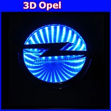 New Arrival 3D EL car logo decorative lights For opel Series car badge LED lamp Auto emblem light Free shipping