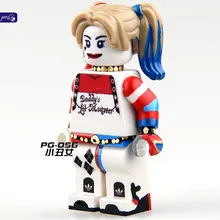 HAOGAOLE 300 шт. PG056 Супергерои Мстители Джокер Харли Куинн Бэтмен строительный конструктор mf игрушка компаитбл с