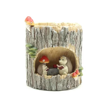 

lovely wooden resin succulents pot home garden office plant flower bonsai planter pot fancy trendy box bed garden decor LFB630