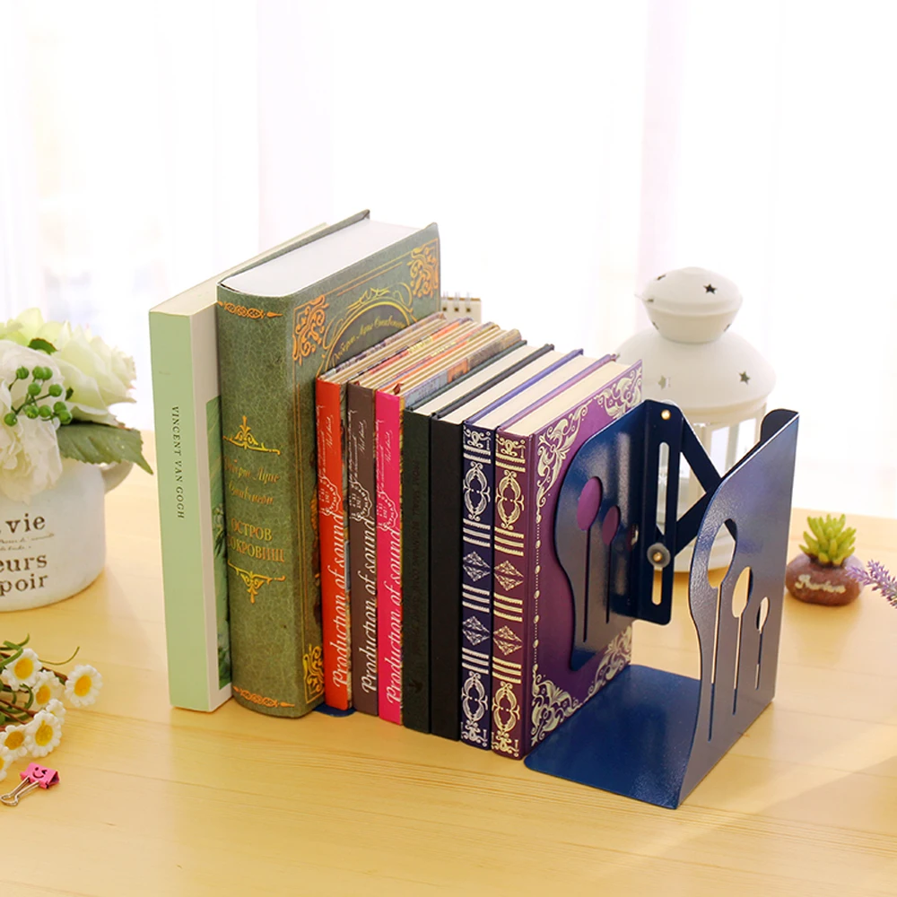 Desktop Adjustable Bookends Expanding File Folder Holder Retractable