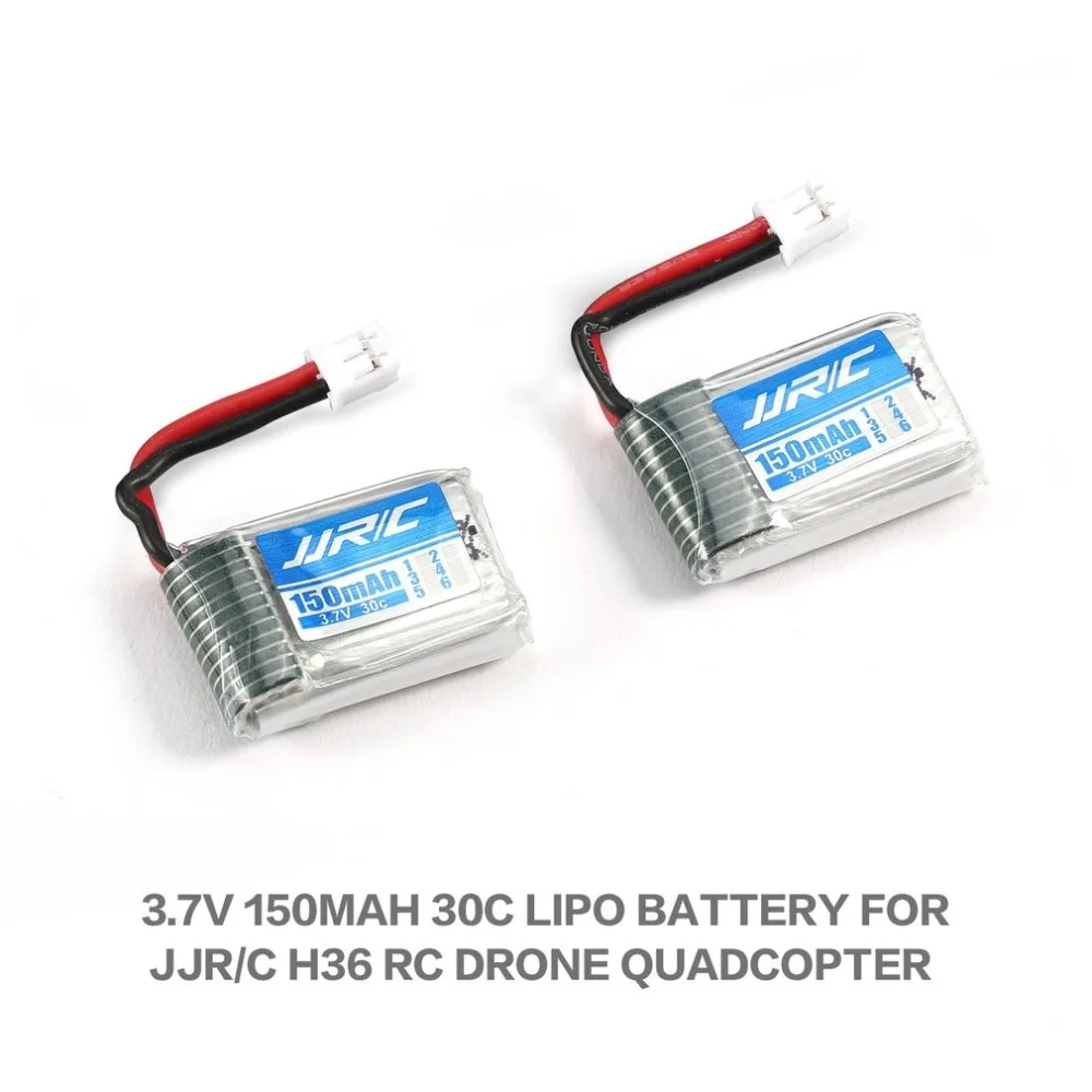 2 шт. 3,7 в 150 мАч 30C Lipo аккумулятор для мини JJR/C H36 Дрон RC Квадрокоптер Дрон батарея аксессуары