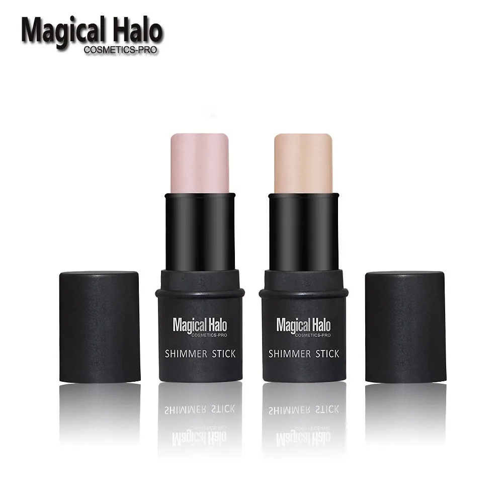 2 Colors Magical Halo Highlighter Stick Contour Palette Shinmmer Stick