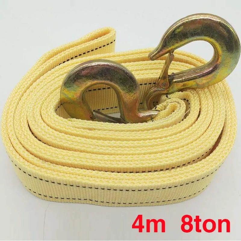 Tow Rope 8Tonnes 4M Car Towed Band Truck Pulling Rope Tow Towing Pull