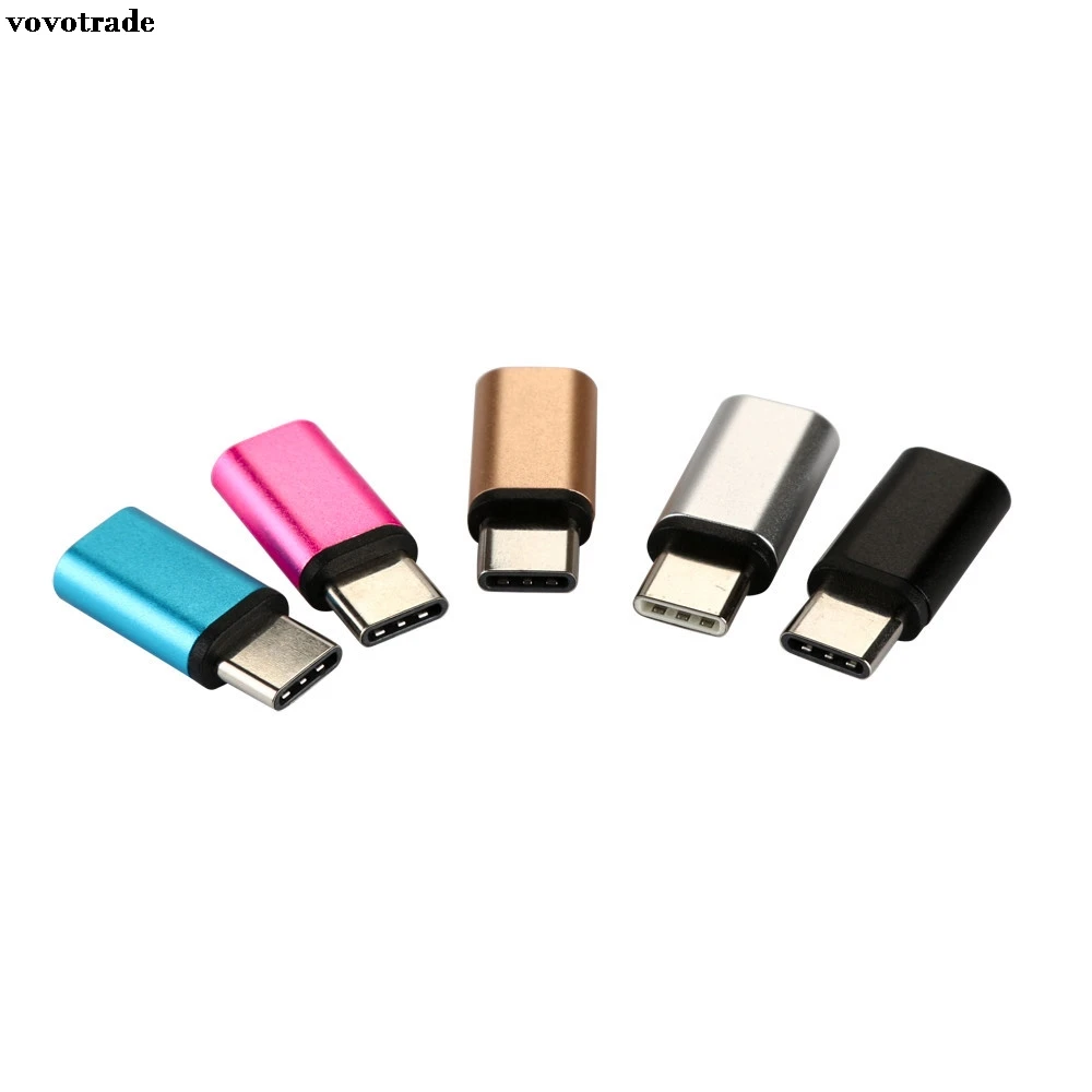 

vovotrade USB-C Type-C to Micro USB Data Charging Adapter For Samsung Galaxy S8 SmartPhone Cellphone Factory Price Drop Shipping