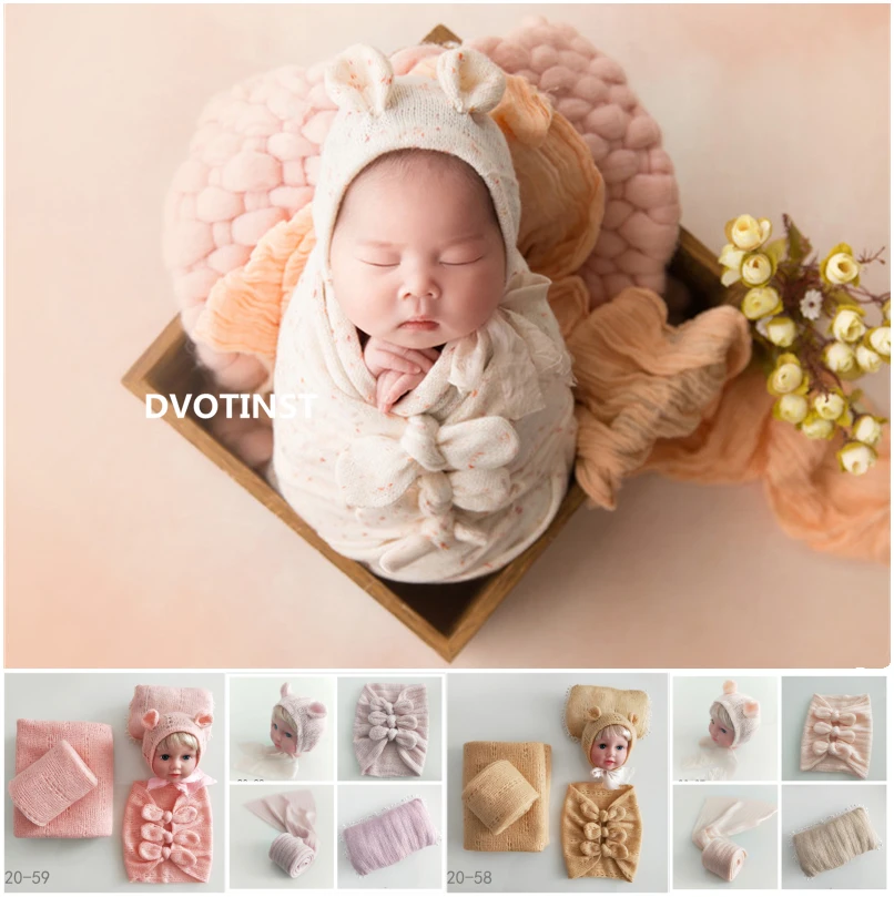 Beste Dvotinst Pasgeboren Fotografie Props Zachte Baby Poseren Motorkap Slaapzak Kussen Wraps Achtergrond Deken Fotografia Studio Props