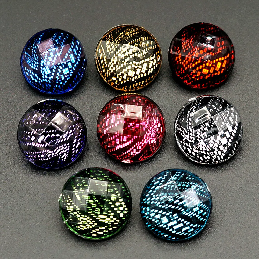 Fashion Beauty 10Pcs Misto Round Dome Feather Lines Pattern 18Mm Snap Buttons Fit Snap Bracciale Snap Jewelry Ns0052