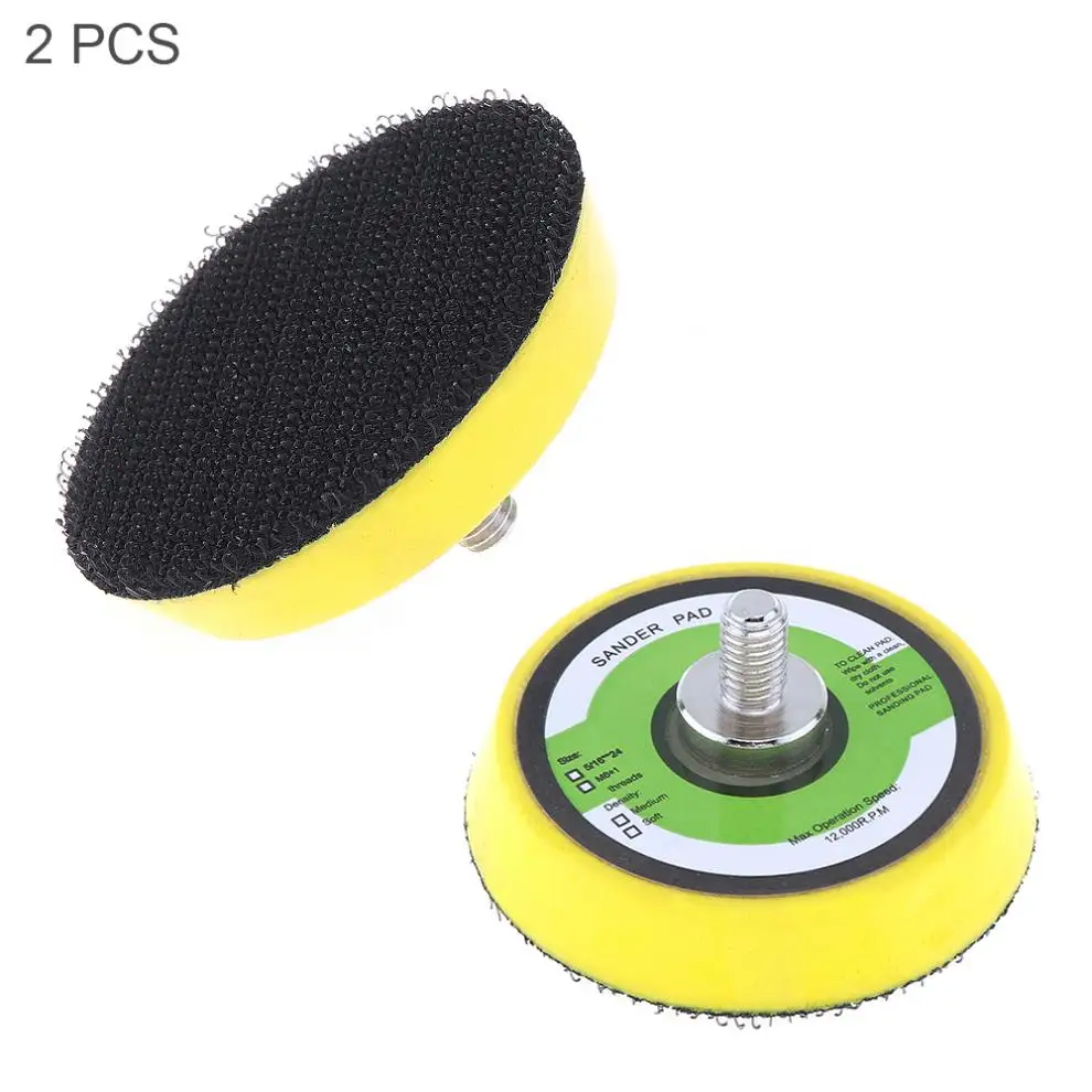 2pcs/lot 2 Inch 12000RPM Double-acting Pneumati Orbital Sanding Pad with Hairy Surface for Air Polishers / Pneumatic Sanders 2pcs lot 3 inch 12000rpm dual action random orbital sanding pad with hairy