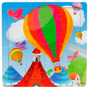 

16 Pieces Puzzle Wooden Toys Education And Learning Kids Christmas Gift