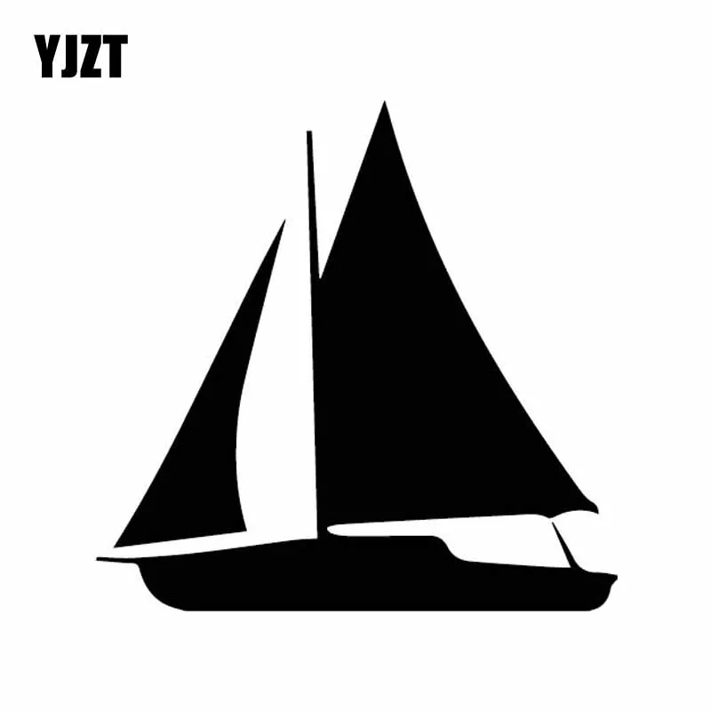 YJZT 14.7CM*14.3CM Shadow Simplicity Ship Boat Sail Plain Simple Vinly Decal Pleased Car Sticker Nice Black/Silver C27-0474 YJZT 14.7CM*14.3CM Shadow Simplicity Ship Boat Sail Plain Simple Vinly Decal Pleased Car Sticker Nice Black/Silver C27-0474