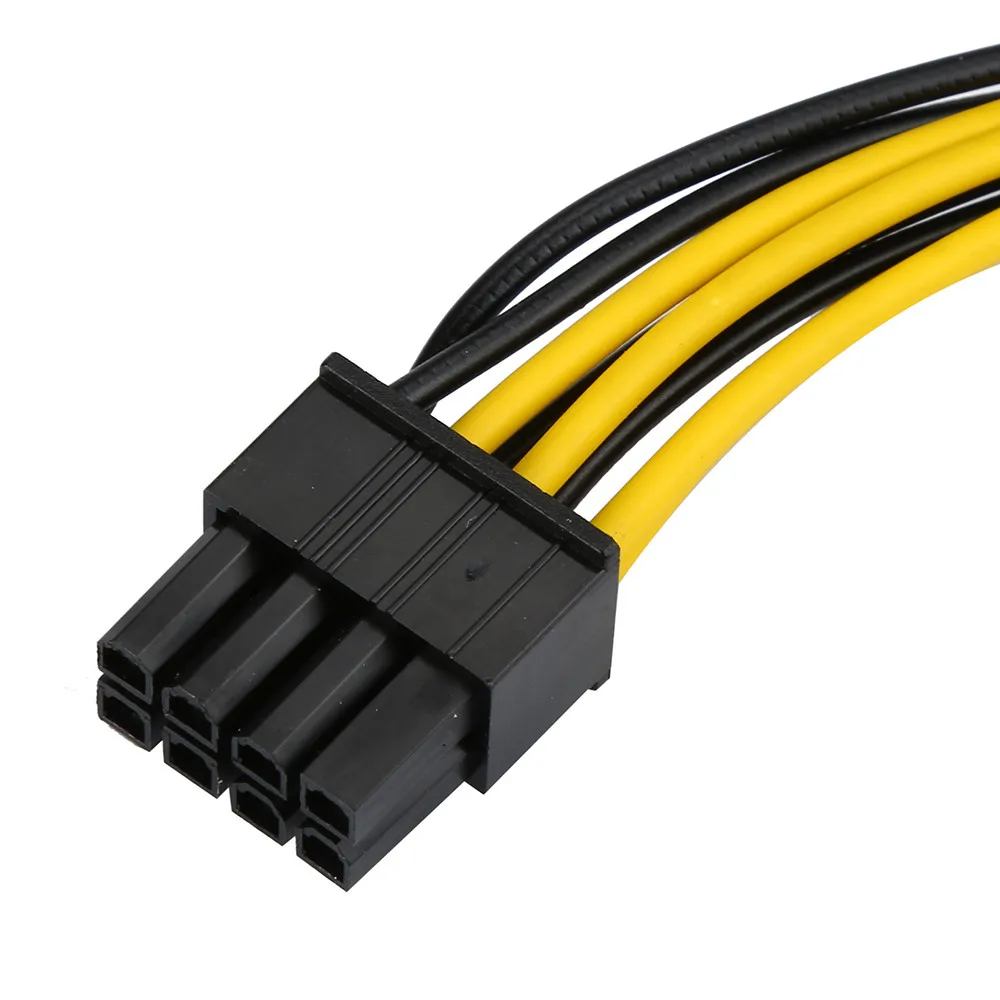 

6-pin to 8-pin 18cm PCI Express Power Converter Cable for GPU Video Card PCIE PCI-E 6pin 8pin stroomkabel 0.55#M05