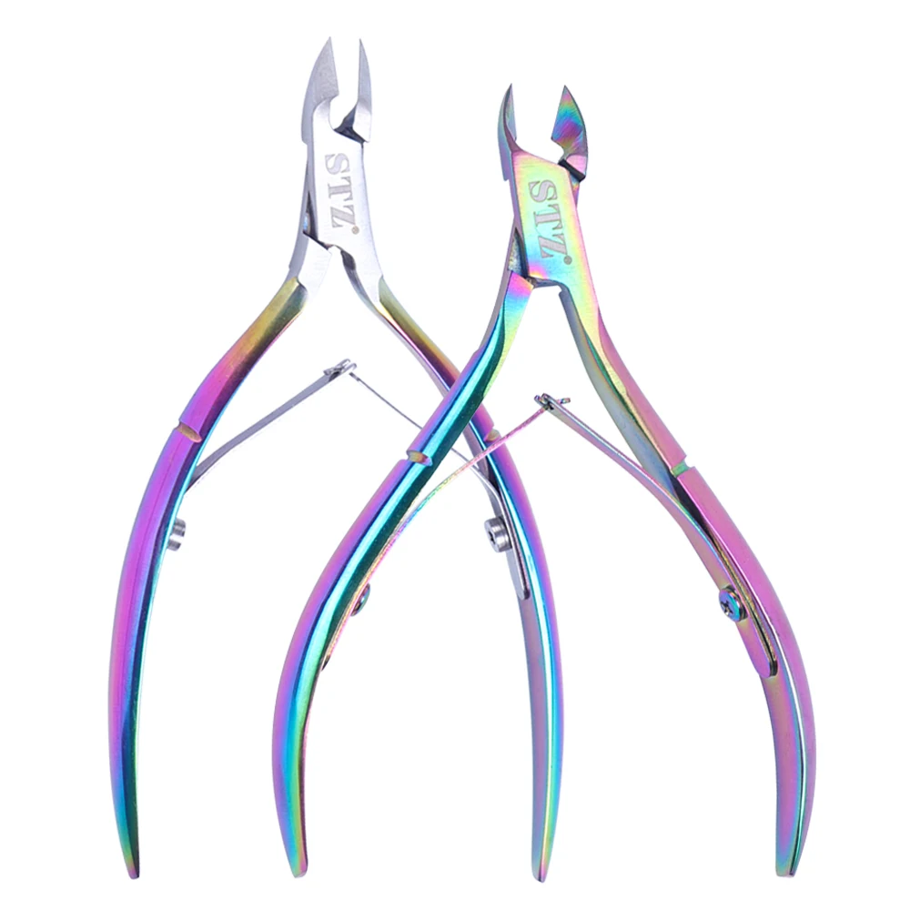 

2pcs Chameleon Nail Scissor Toenail Clipper Nipper Trimmer Cuticle Cutter Manicure Rainbow Nail Art Pedicure Tools SAC1-2