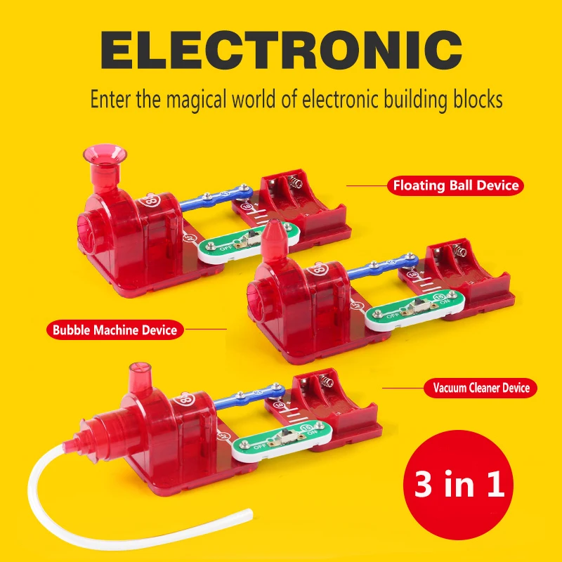 Integrated Circuit Electronic Blocks Science Education Toy Creative Physics Experiment Technology Learning Toys for Children3020