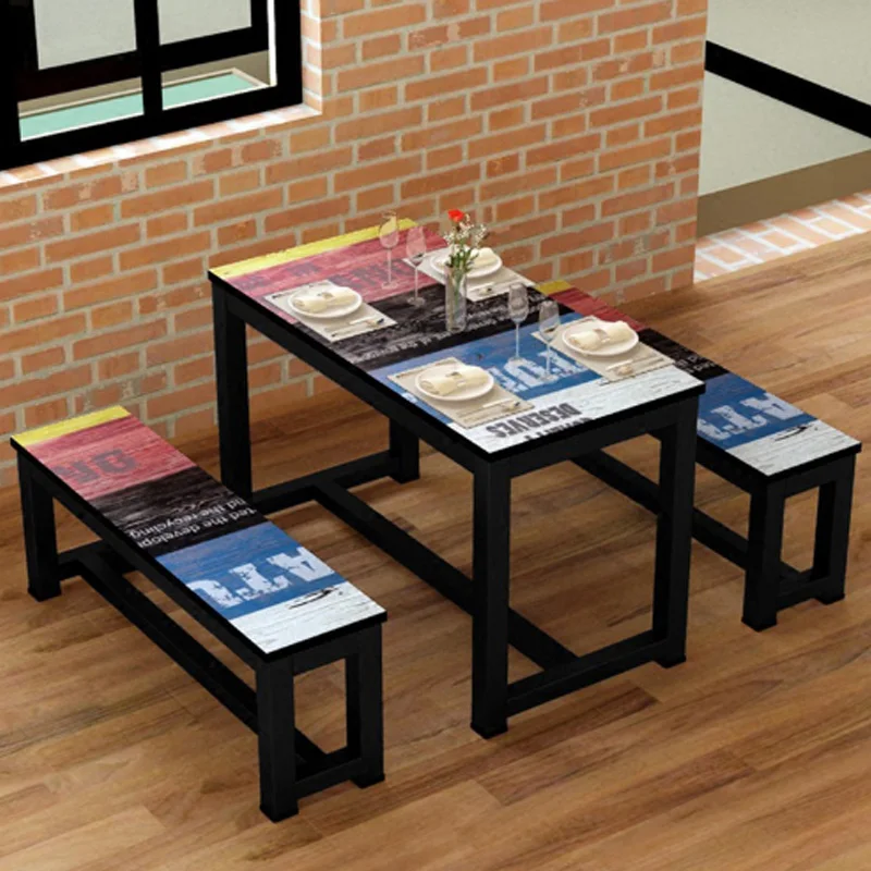 

Simple Dining Table Student cChair Cafe Creative Theme Dining Table Casual Coffee Table