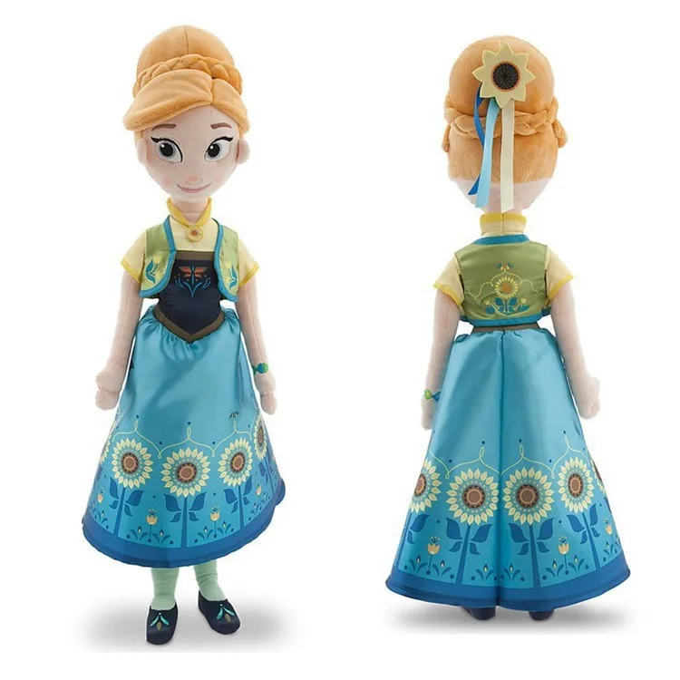 Disney Frozen Fever 40 см-50 см Снежная королева принцесса Анна Кукла Эльза игрушки мягкие плюшевые детские игрушки подарок
